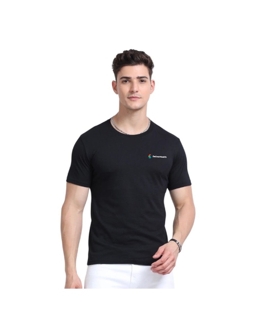 Greys&Blues Men's Eco Blend Round Neck T-Shirt- Black